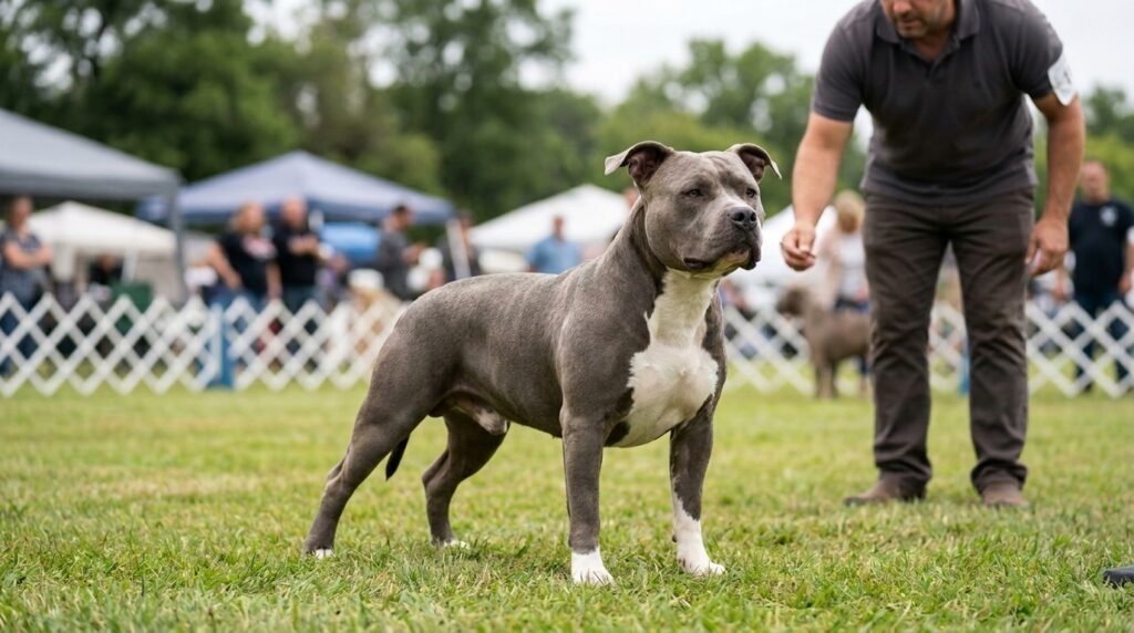 American Bully show dog in balanced stance
